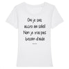 T-Shirt femme OUI JE SUIS ACCRO AU SOLEIL
