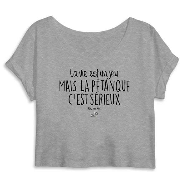 Crop top LA VIE EST UN JEU