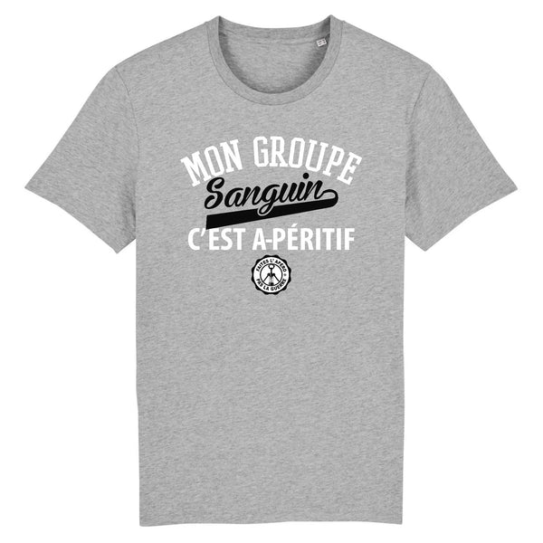 T-Shirt homme GROUPE SANGUIN A-PÉRITIF