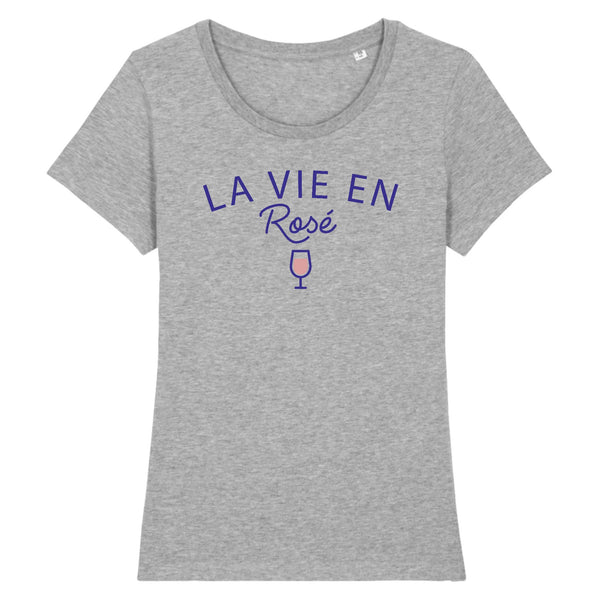 T-Shirt femme LA VIE EN ROSÉ