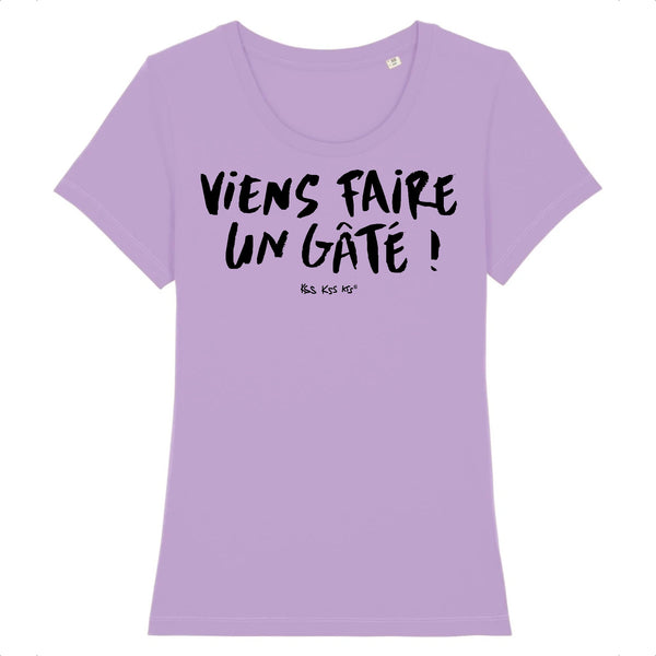 T-Shirt femme VIENS FAIRE UN GATÉ