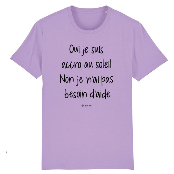 T-Shirt homme OUI JE SUIS ACCRO AU SOLEIL