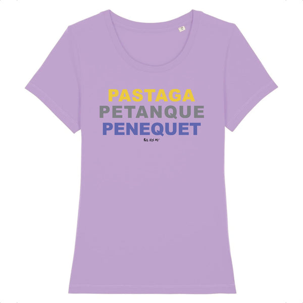 T-Shirt femme PASTAGA PÉTANQUE PÉNÉQUET