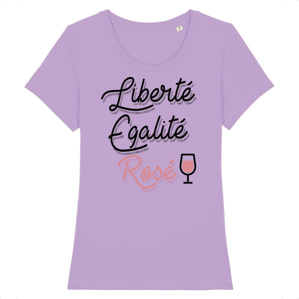 T-Shirt femme LIBERTÉ ÉGALITÉ ROSÉ