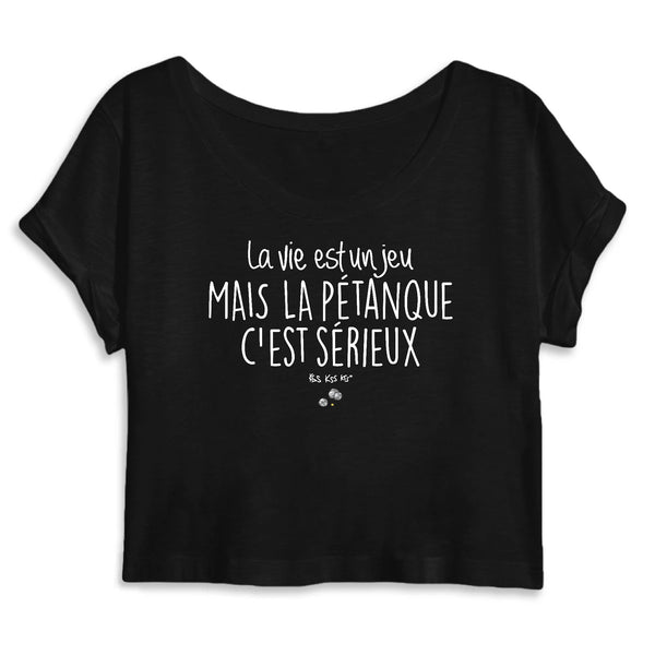 Crop top LA VIE EST UN JEU