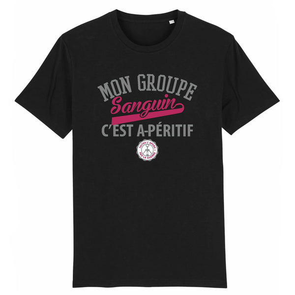 T-Shirt homme GROUPE SANGUIN A-PÉRITIF