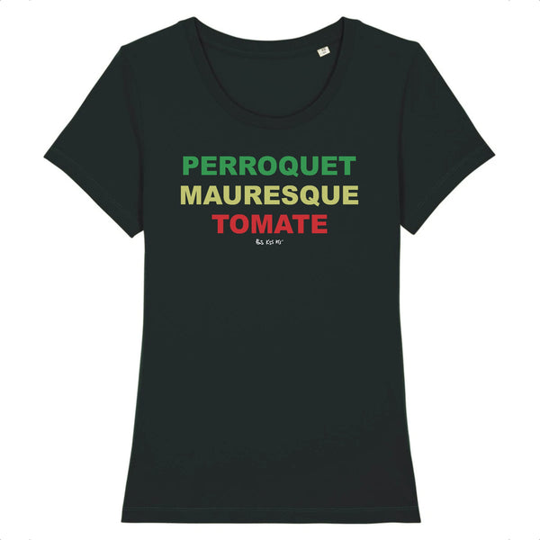 T-Shirt femme PERROQUET MAURESQUE TOMATE
