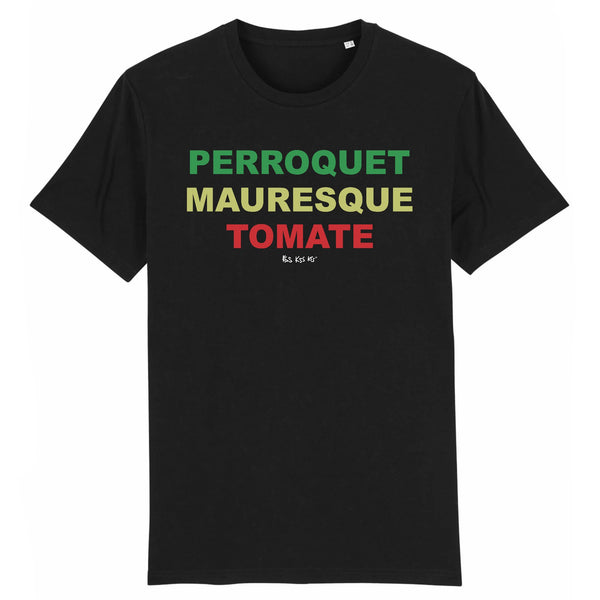 T-Shirt homme PERROQUET MAURESQUE TOMATE