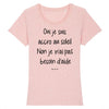 T-Shirt femme OUI JE SUIS ACCRO AU SOLEIL