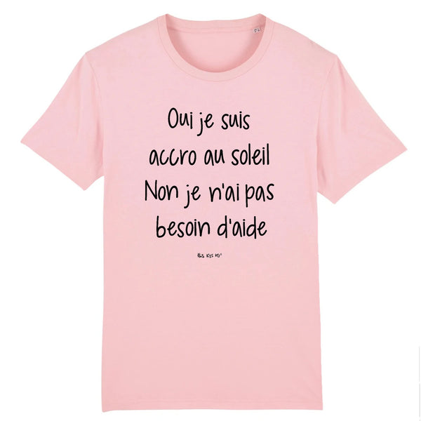 T-Shirt homme OUI JE SUIS ACCRO AU SOLEIL