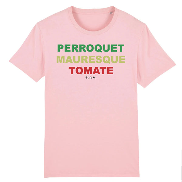 T-Shirt homme PERROQUET MAURESQUE TOMATE